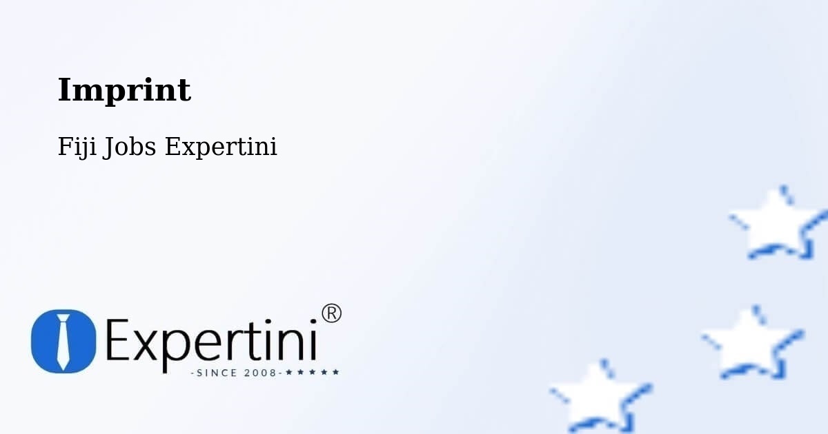 Imprint - Fiji Jobs Expertini